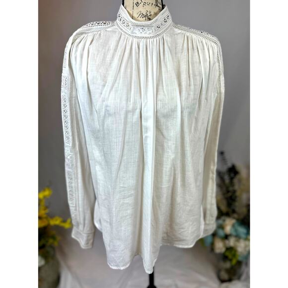 Zadig & Voltaire Teddy Eyelet Trim Blouse Judo M - Picture 6 of 16